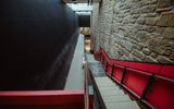 New pink staircase at the Citizens Theatre building redevelopment.