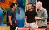 Members of the Othello company chatting at the Meet and Greet