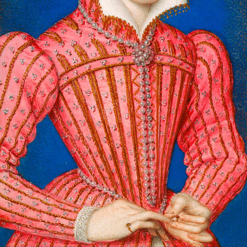 Historic image of Mary Queen of Scots cropped at the head.