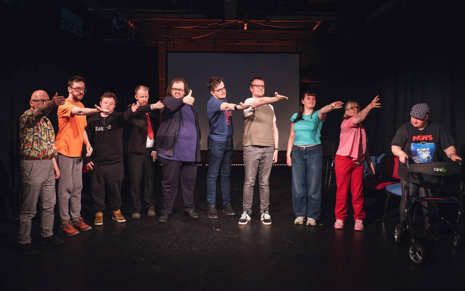 119 Players taking a final bow on stage